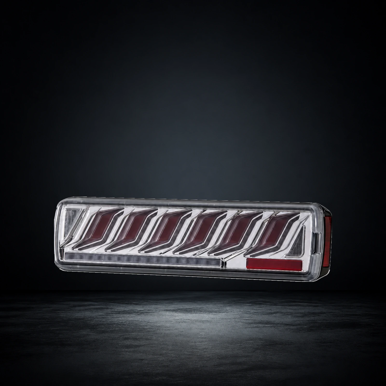 OIRAN COMBO HOMURA V500 in Clear / Chrome / Red Bar finish