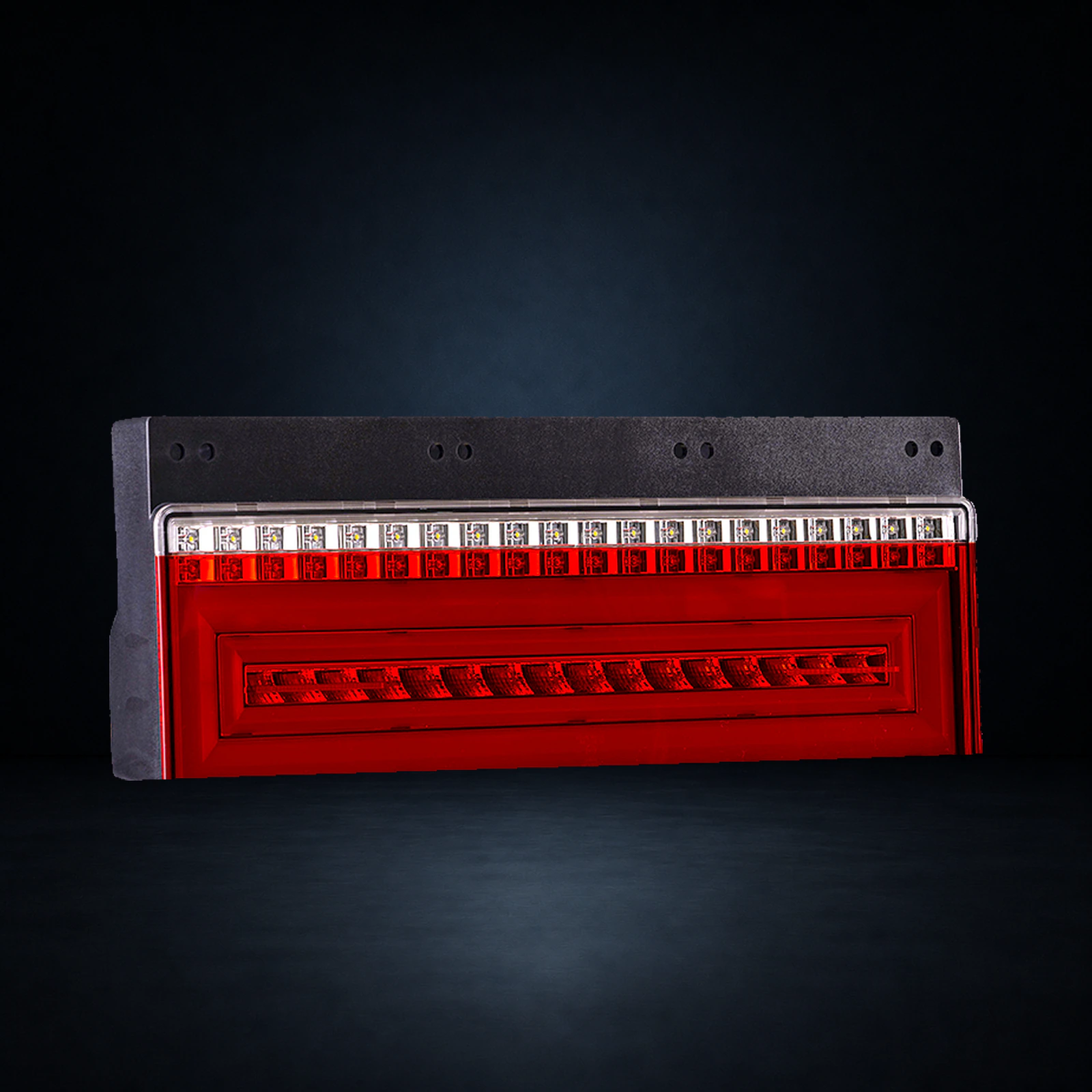 OIRAN OTO full-size LED tail lamp for 24V Japanese trucks, front view of the lens